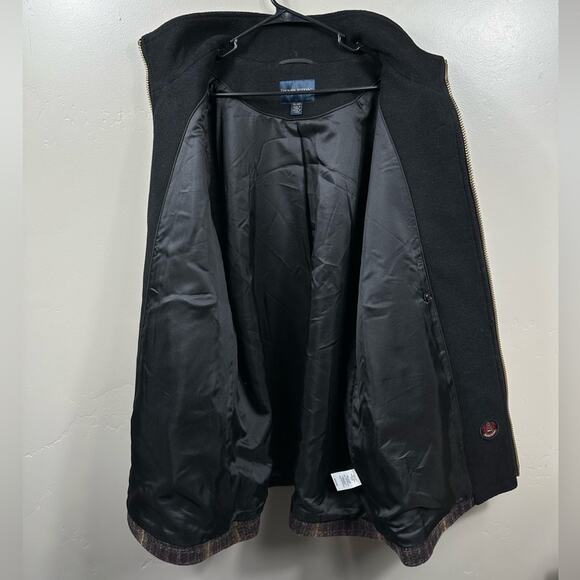 Pendleton Women’s Wool Coat Brown and Maroon Plaid Size XL - Picture 5 of 9